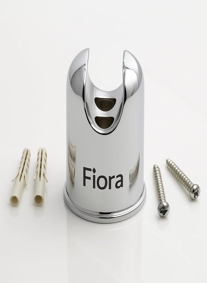FIORA Premium SS Faucet Stand, Health Faucet Holder, Hand Shower Holder (Multi Purpose) | Wall Mounted Stand, Round-Chrome Finish, (Pack of 1) (MODERN (PACK OF 1)) - Image 1